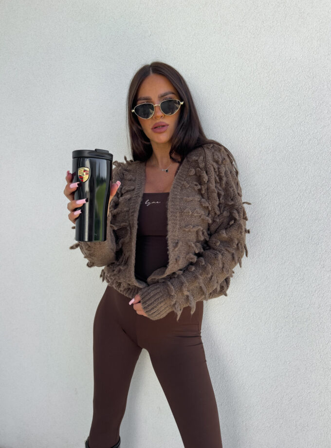 Sweter LIZZY – czekoladowy