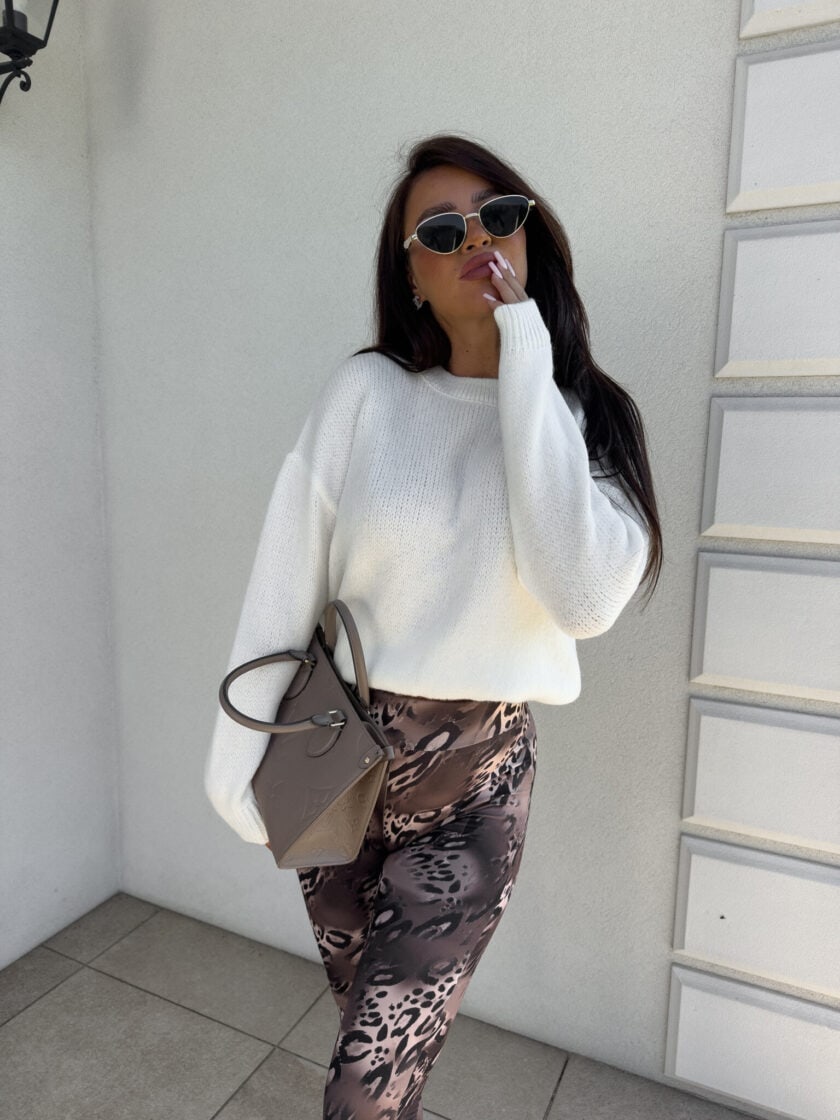 Sweter NERYS – ecru - obrazek 3