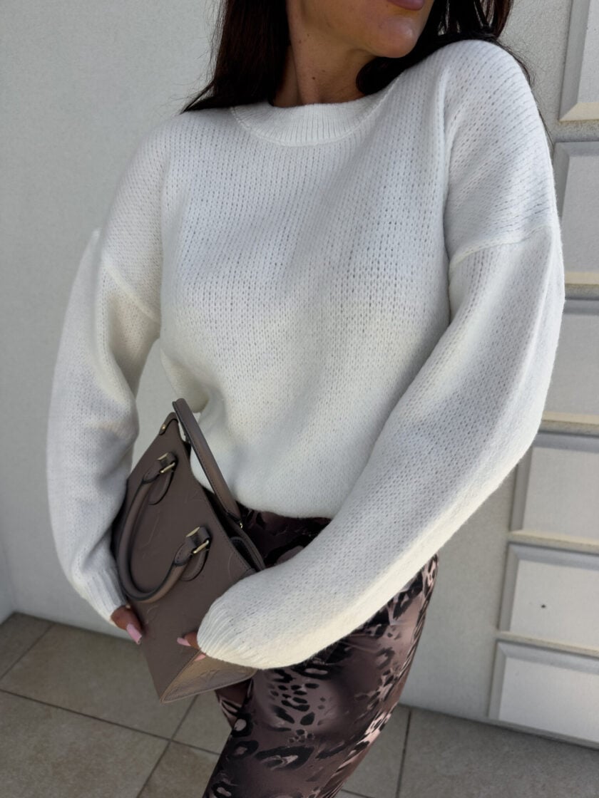 Sweter NERYS – ecru - obrazek 5