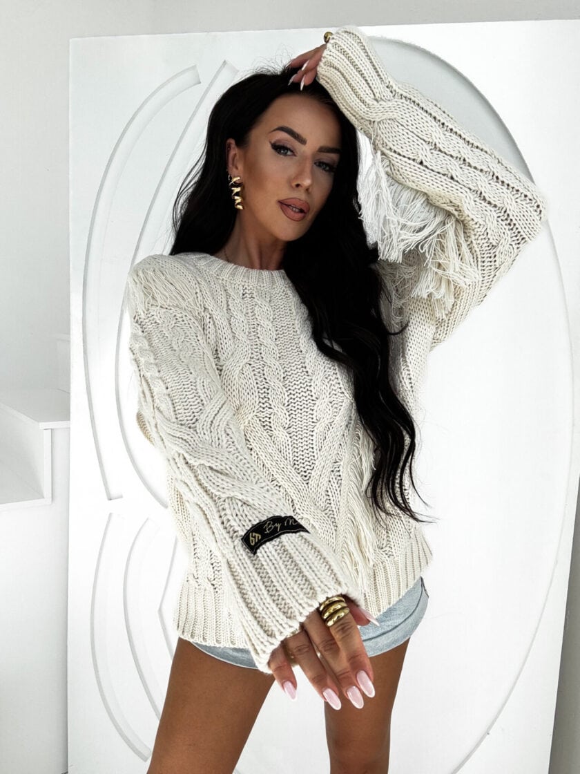 Sweter INDIANA - wanilia - obrazek 8