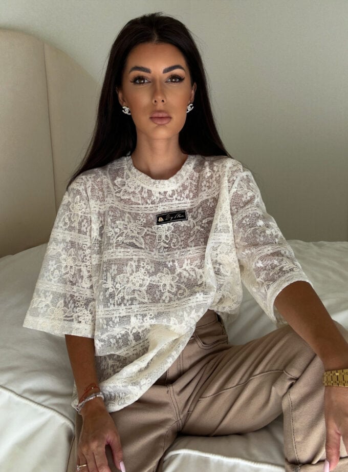 Bluzka PEROLA – ecru