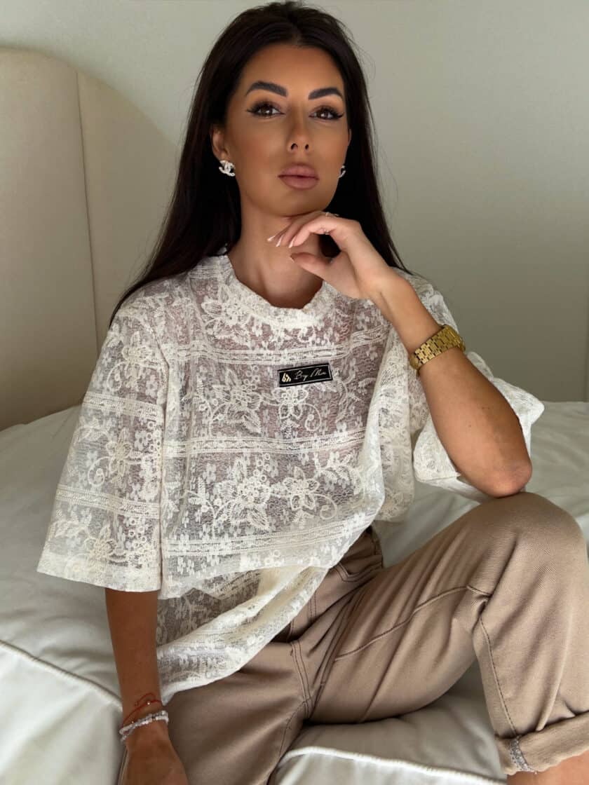 Bluzka PEROLA – ecru - obrazek 3