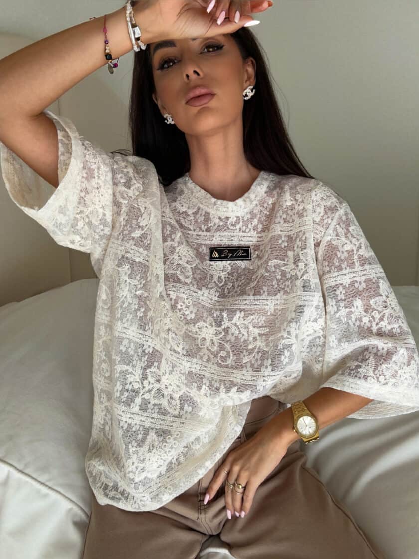Bluzka PEROLA – ecru - obrazek 12