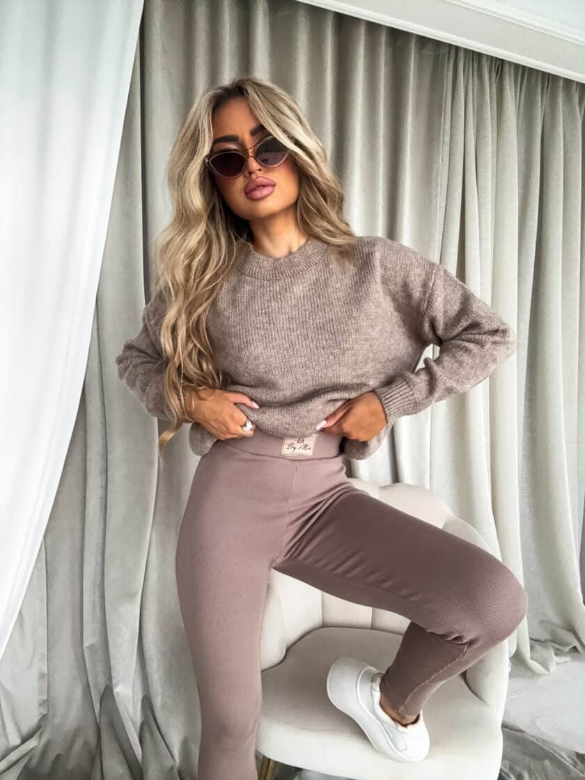 Sweter NERYS – mokka - obrazek 6