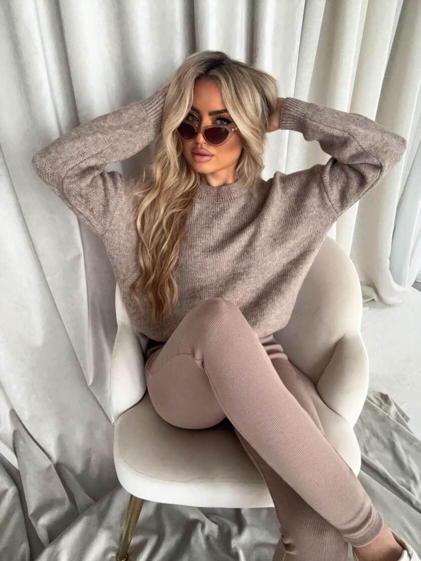 Sweter NERYS – mokka - obrazek 5