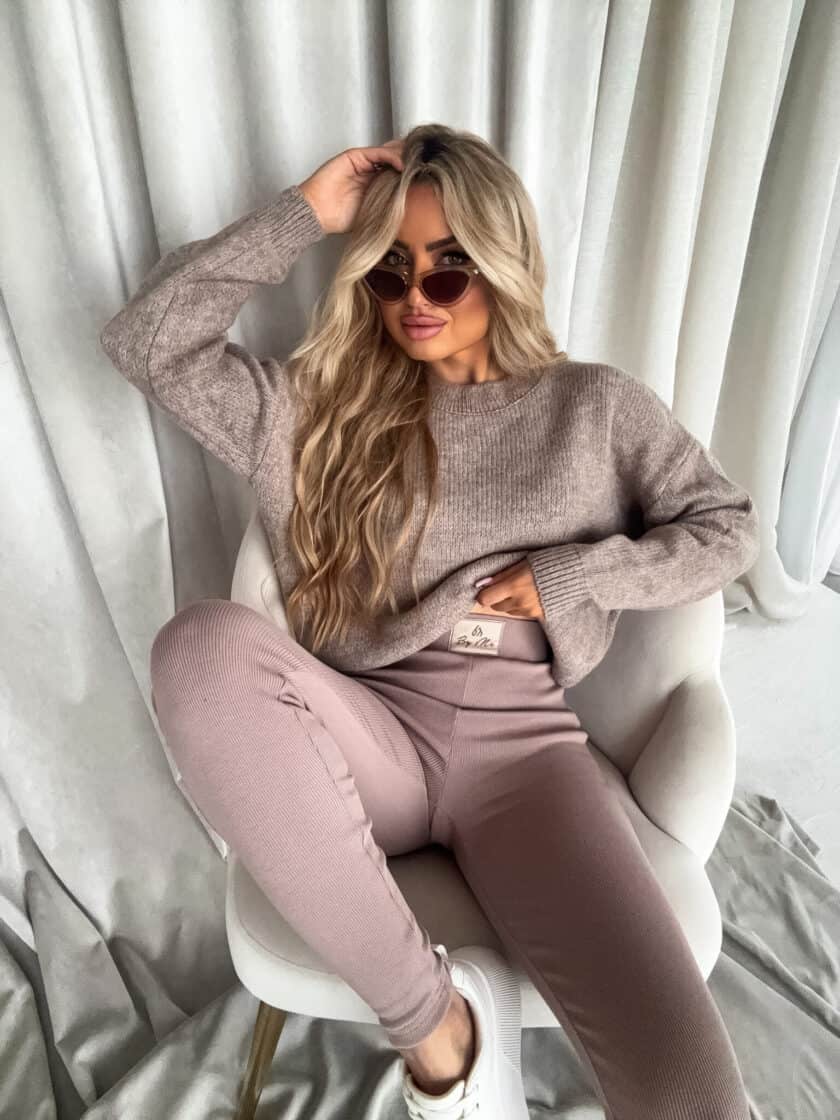 Sweter NERYS – mokka - obrazek 2