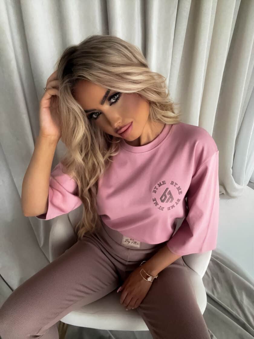 T-shirt PREMIUM - brudny róż - obrazek 5