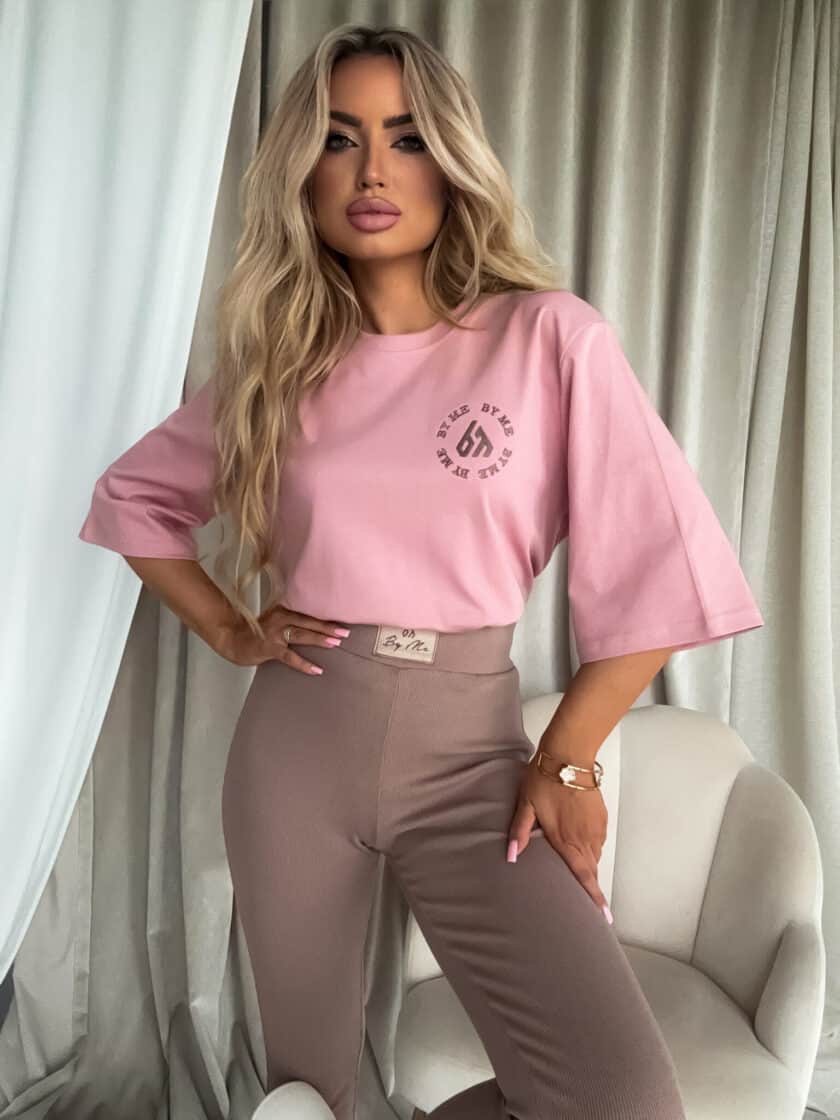 T-shirt PREMIUM - brudny róż - obrazek 4