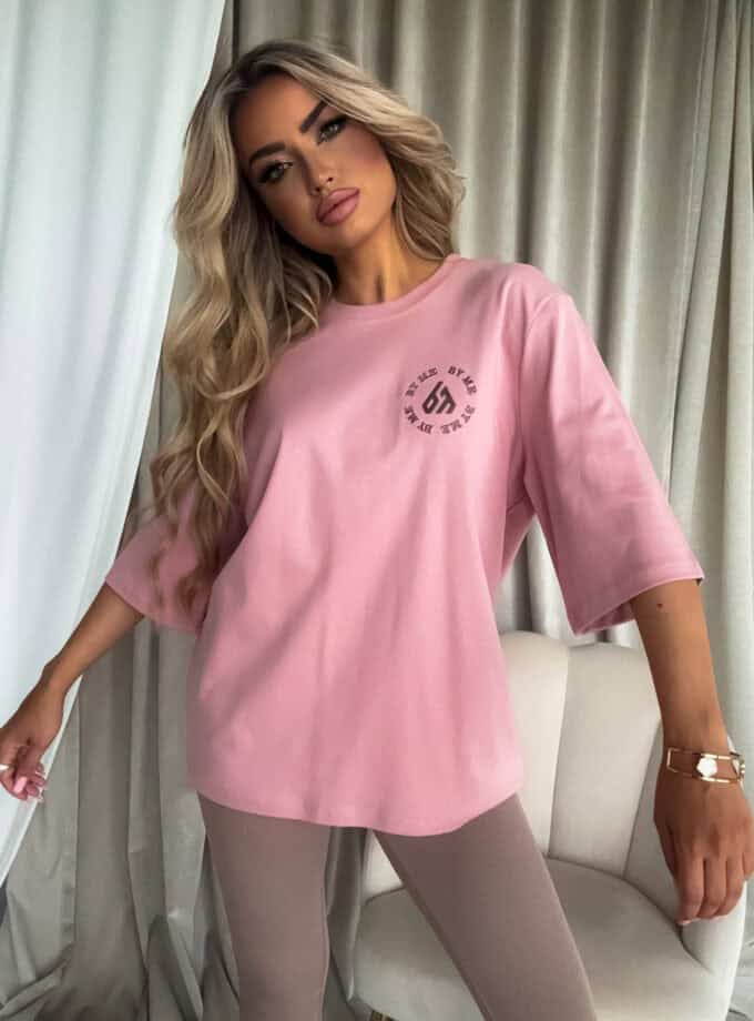 T-shirt PREMIUM - brudny róż