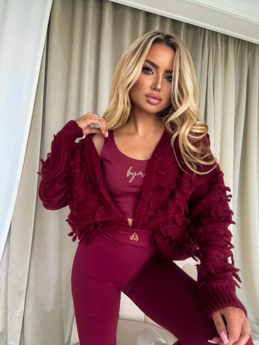 Sweter LIZZY – bordowy - obrazek 2