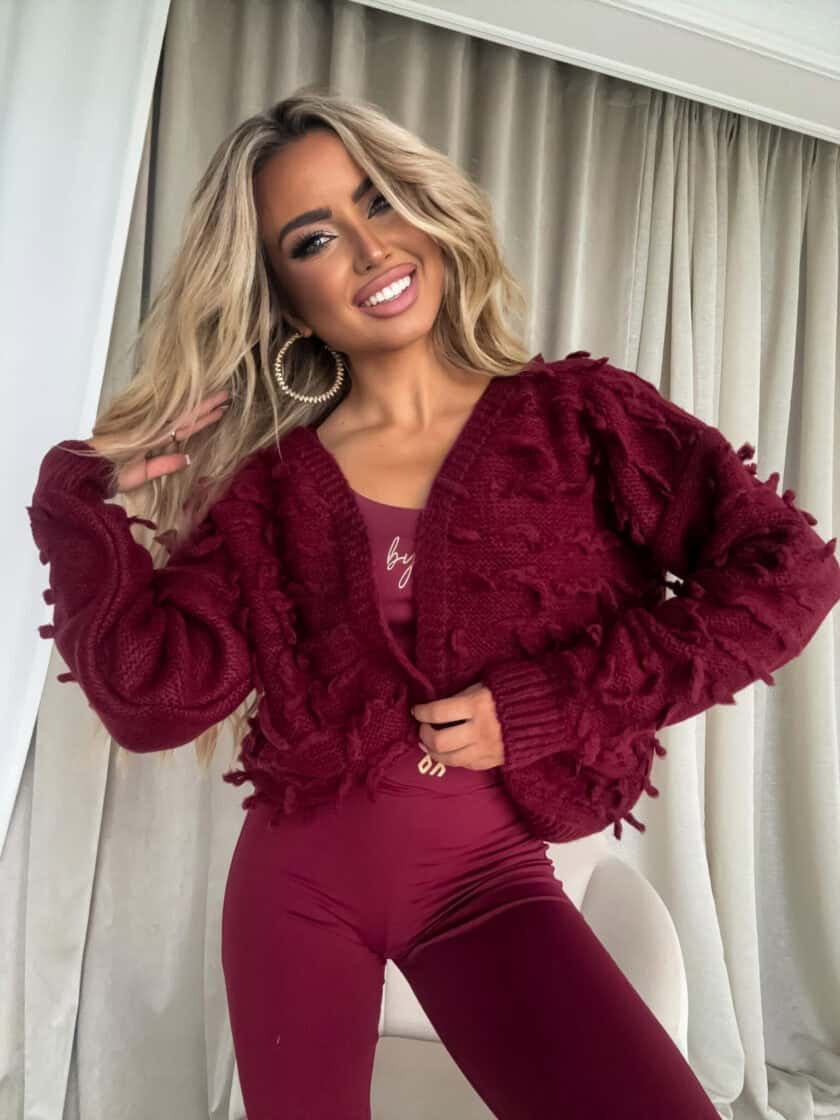 Sweter LIZZY – bordowy - obrazek 10
