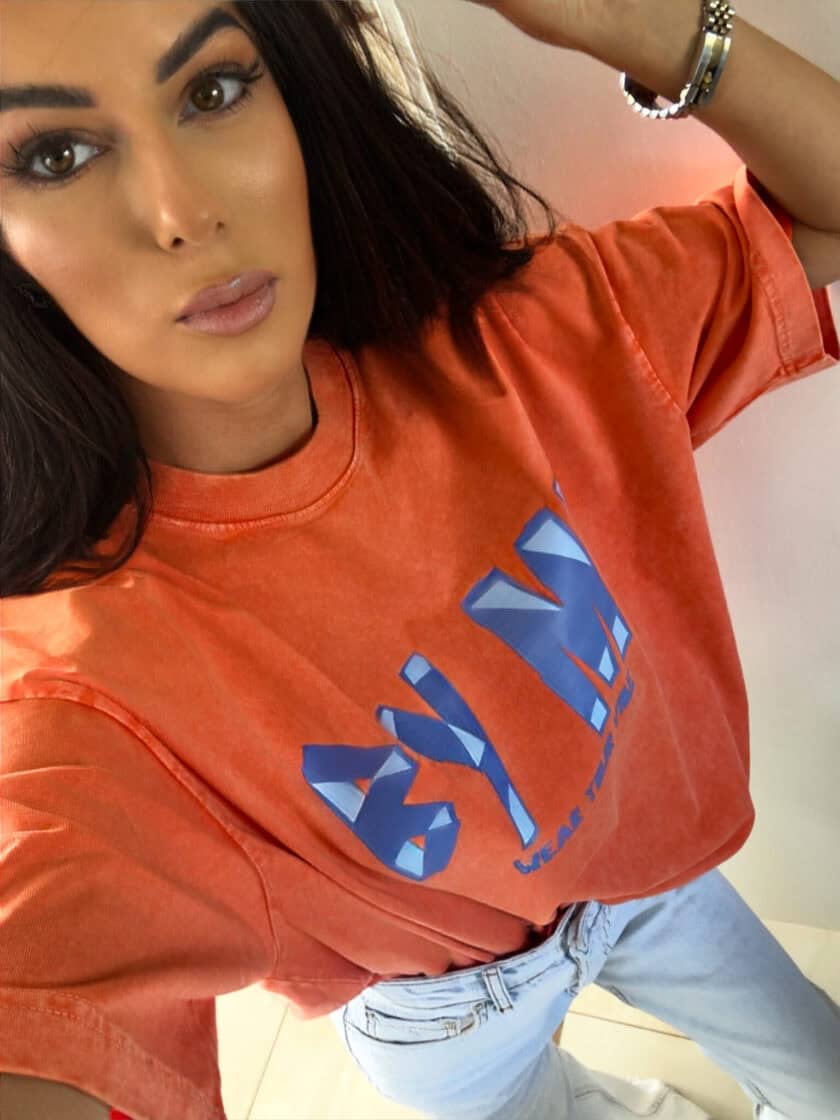 Dekatyzowany t-shirt BALEN - pomarańczowy - obrazek 20