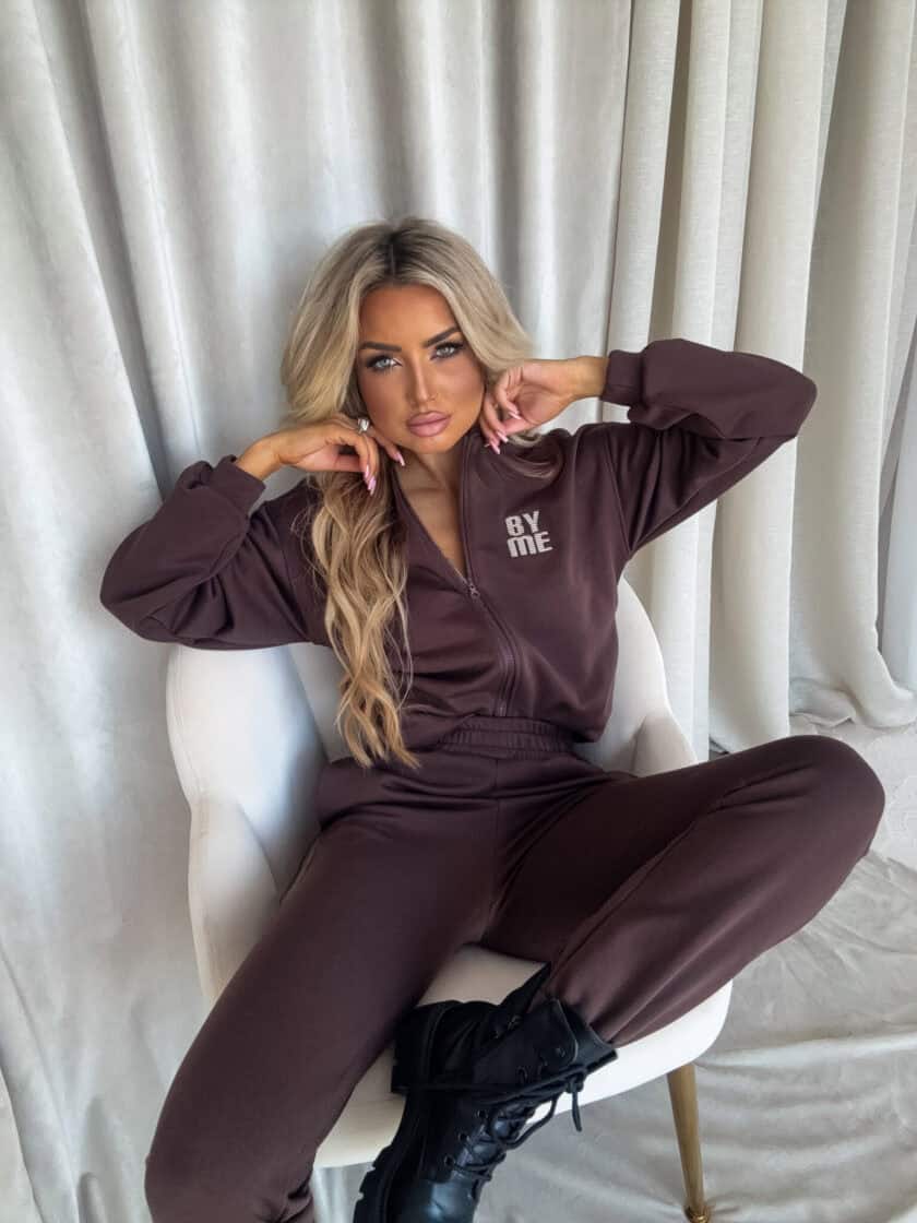 Bluza MIMI - czekoladowa - obrazek 3