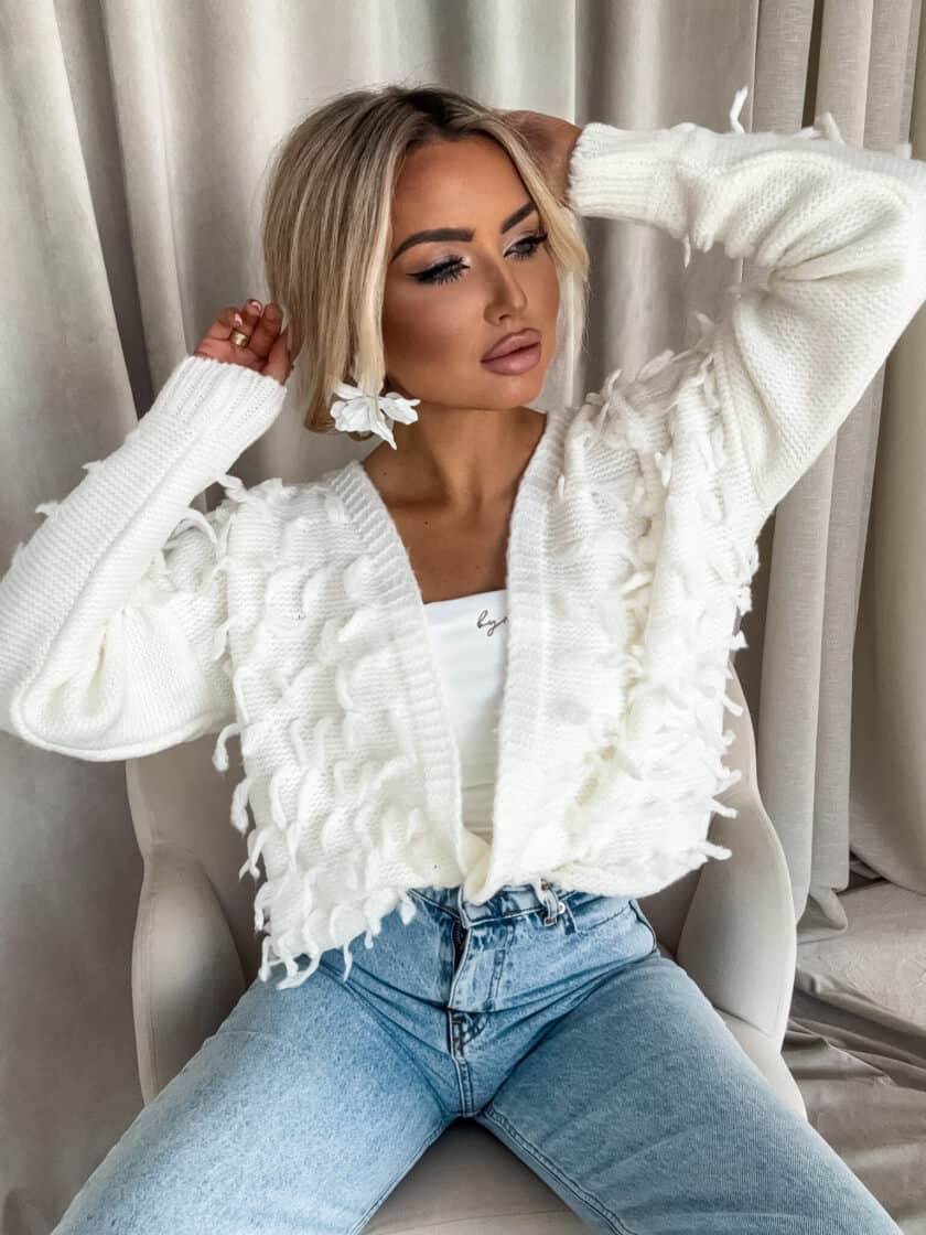 Sweter LIZZY – ecru - obrazek 3