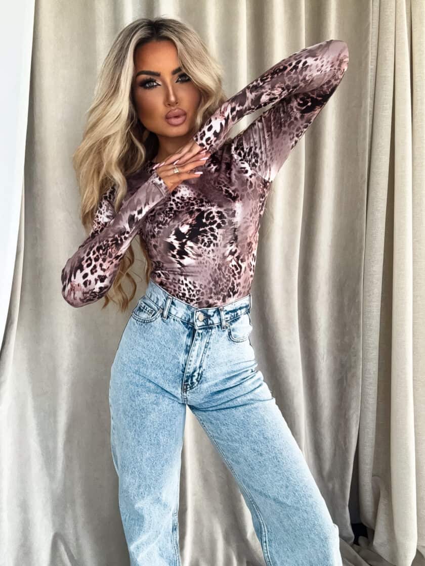 Bluzka LINDA - lampart