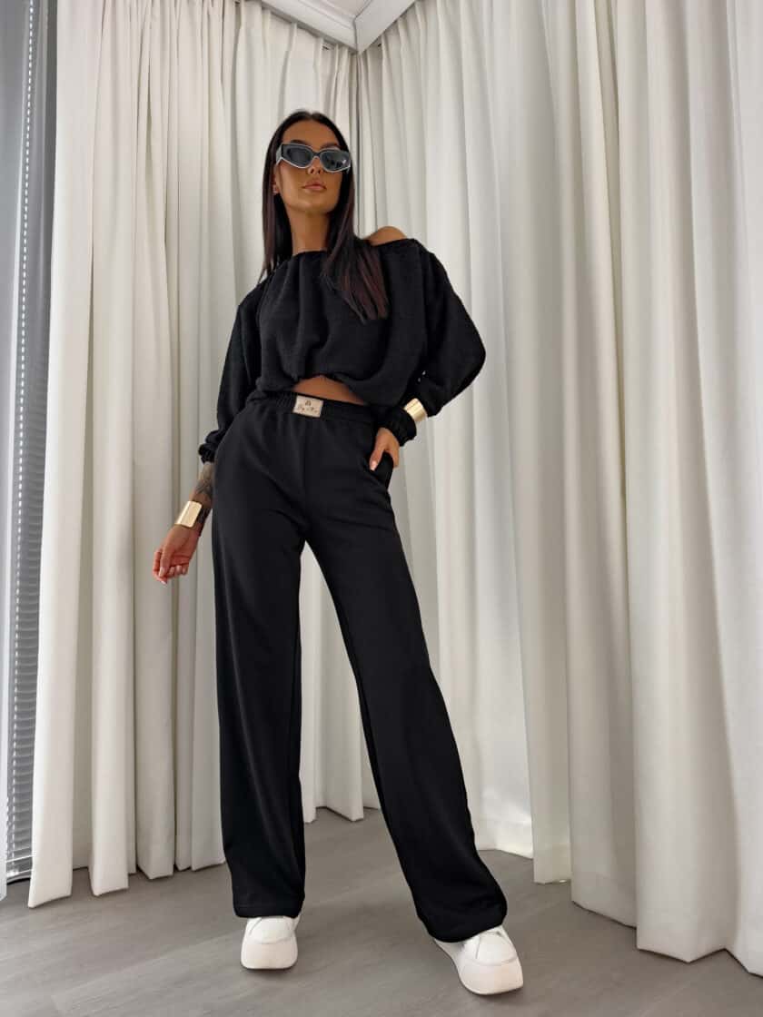 Bluza UNDER baranek  – czarny - obrazek 11