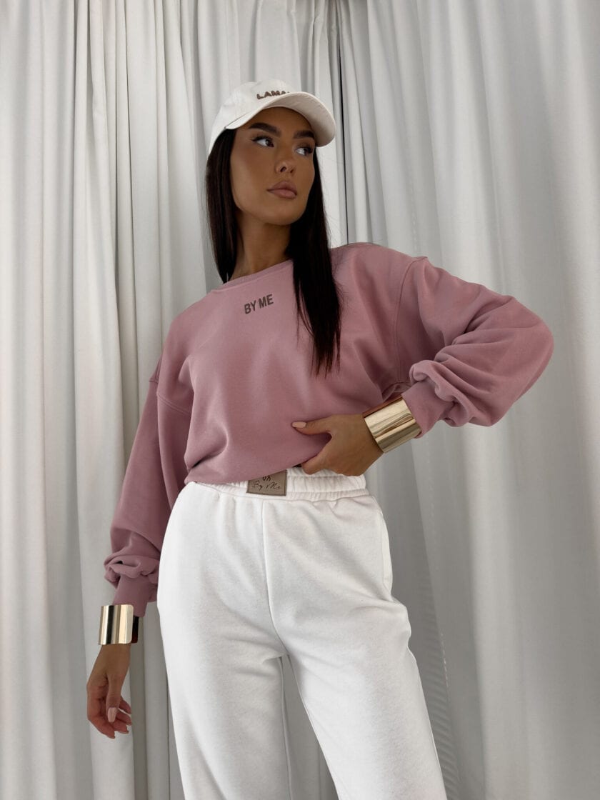 Bluza COTTON - brudny róż - obrazek 10