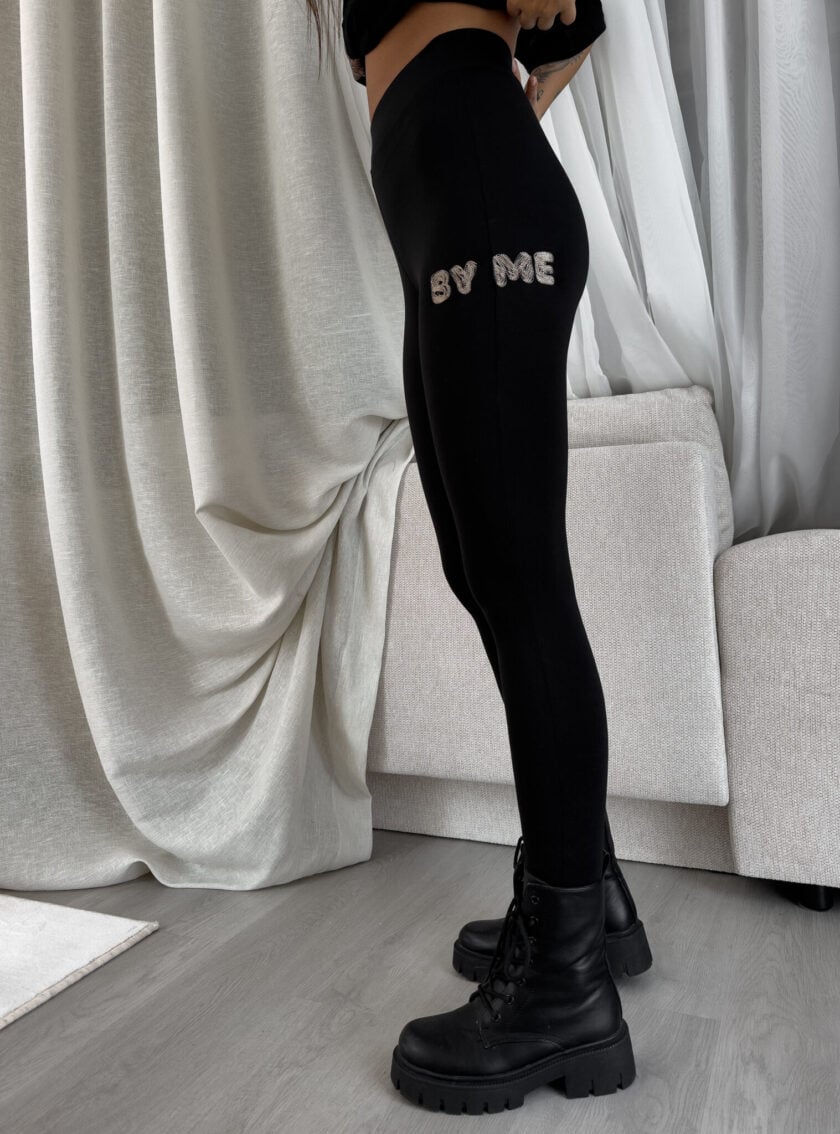 Legginsy WOW - czarne - obrazek 11