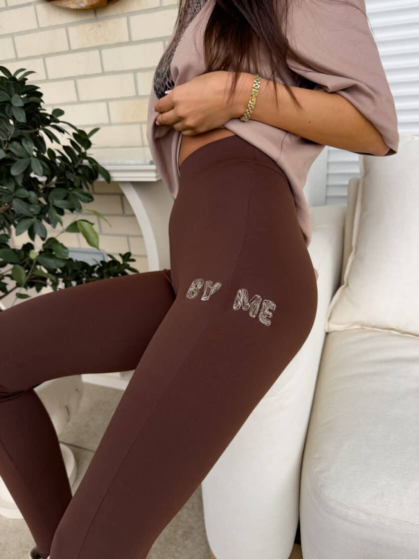 Legginsy WOW - czekoladowe - obrazek 14
