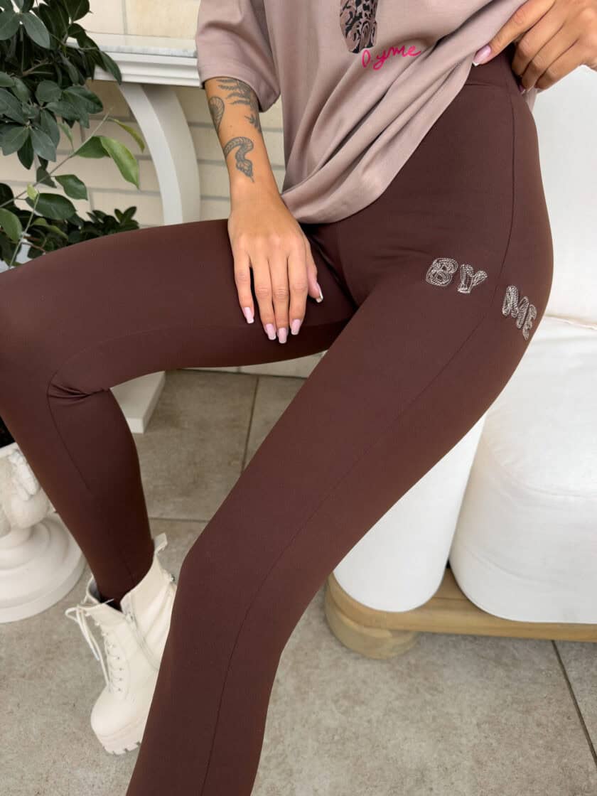 Legginsy WOW - czekoladowe - obrazek 16