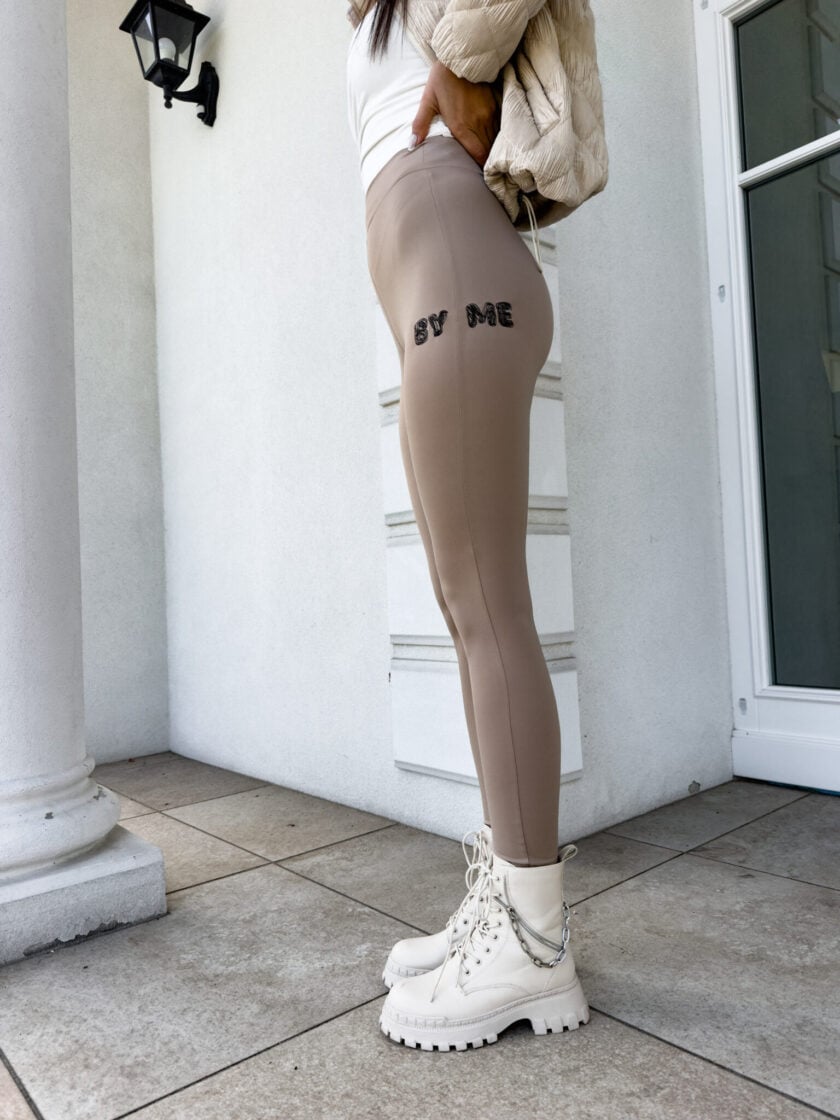 Legginsy WOW - beżowe - obrazek 12