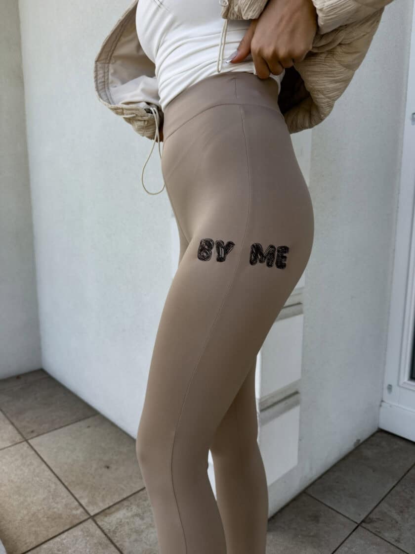 Legginsy WOW - beżowe - obrazek 15
