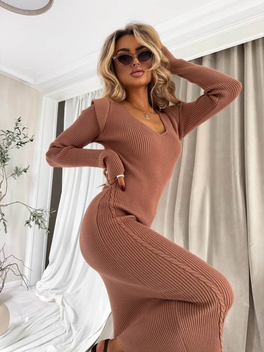 Sukienka LORDIS - carmel - obrazek 8