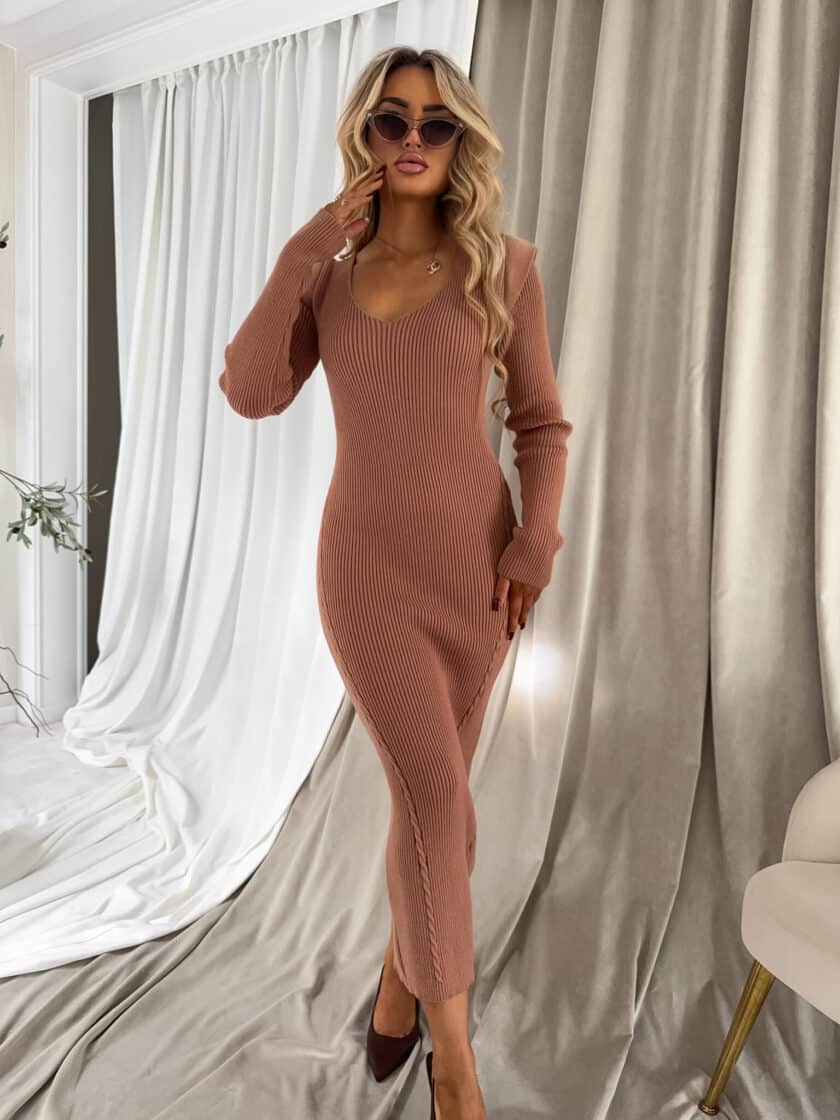 Sukienka LORDIS - carmel - obrazek 16