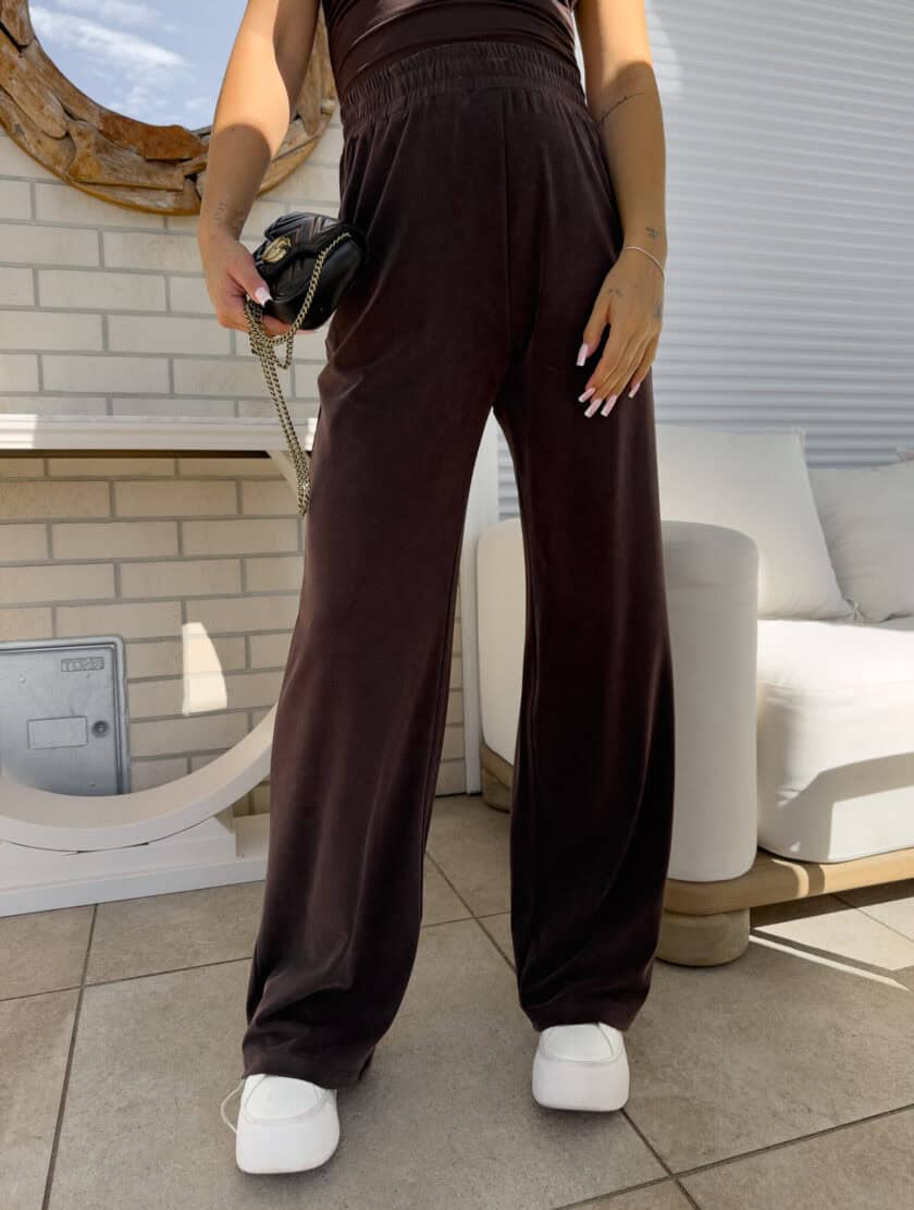 Spodnie LAMIA – czekoladowe - obrazek 8