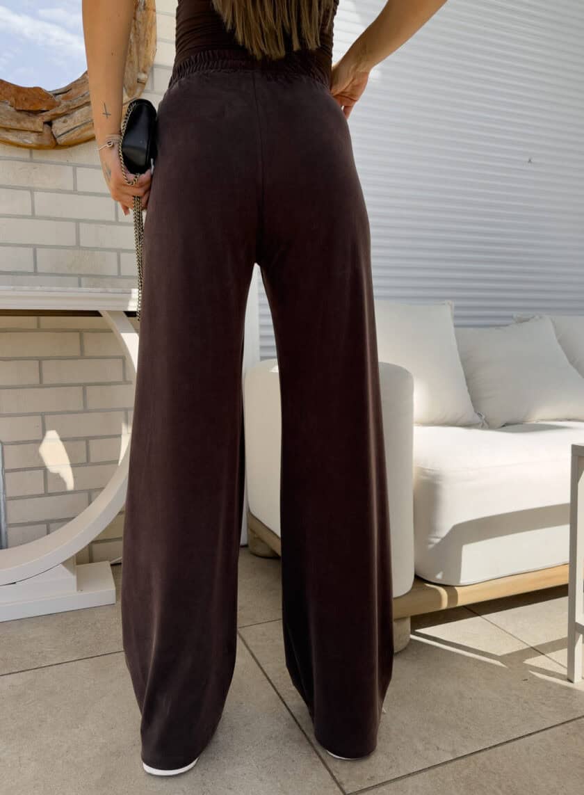 Spodnie LAMIA – czekoladowe - obrazek 10