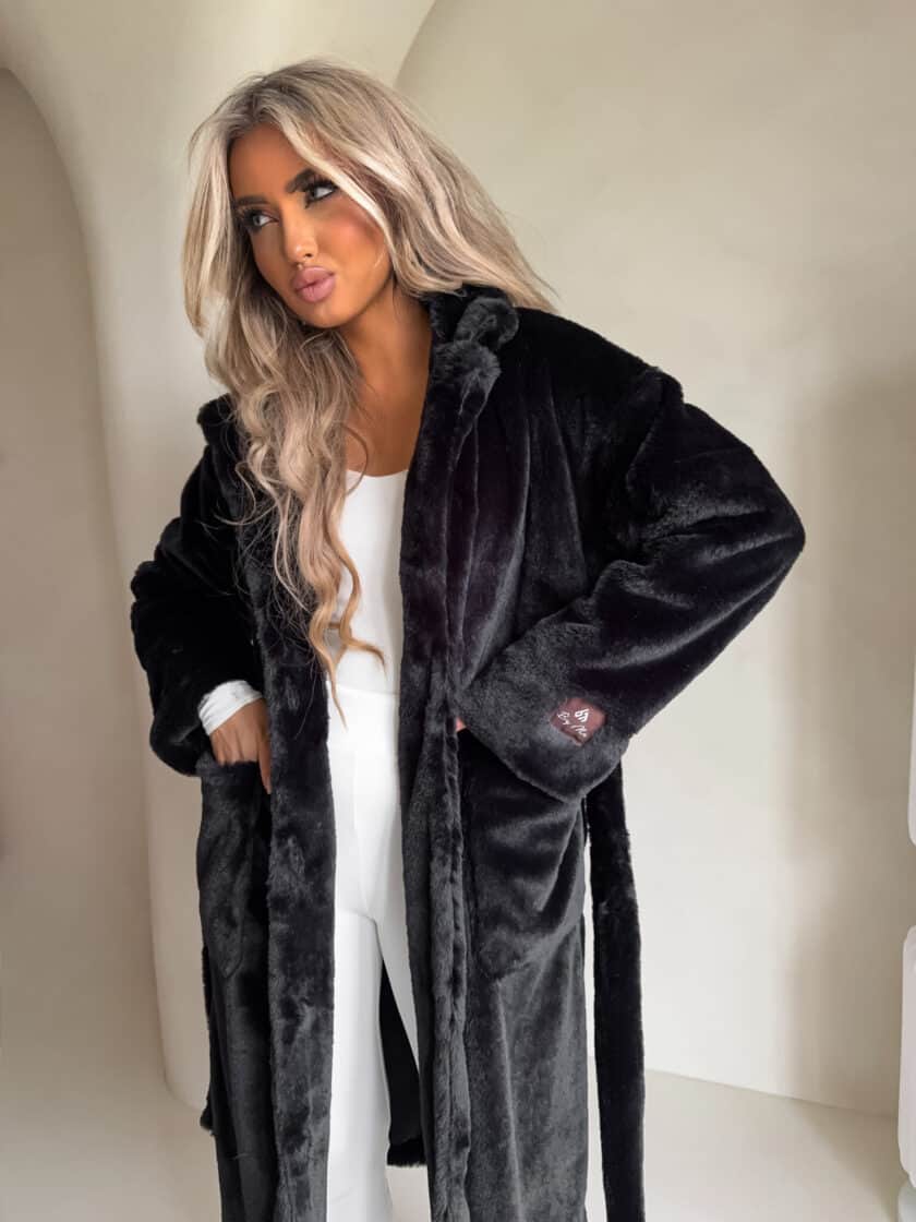 Płaszcz NOELLE – czarny - obrazek 7