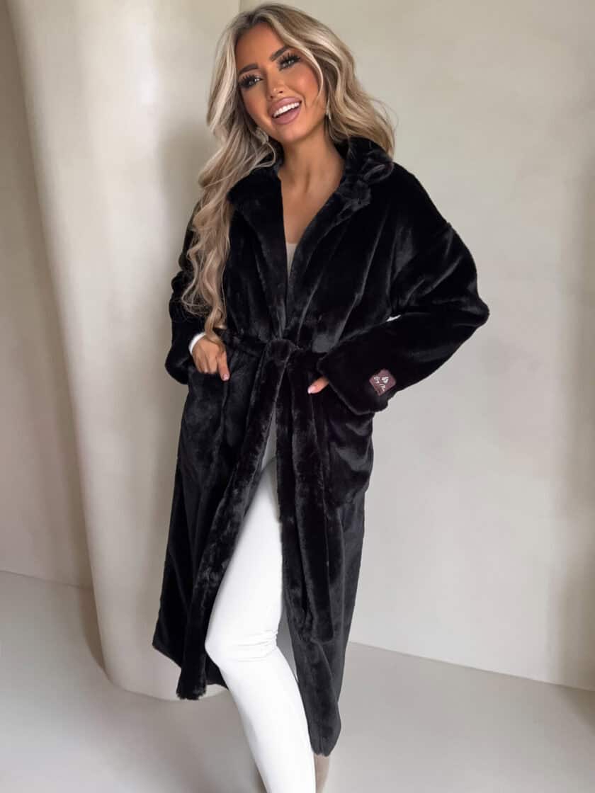 Płaszcz NOELLE – czarny - obrazek 4