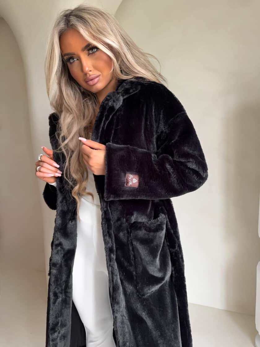 Płaszcz NOELLE – czarny - obrazek 3