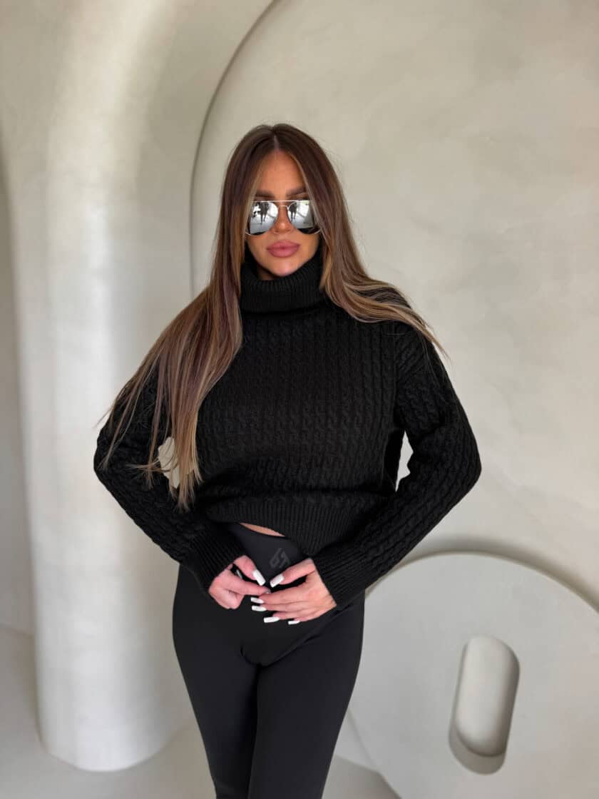 Sweter golf INKO - czarny