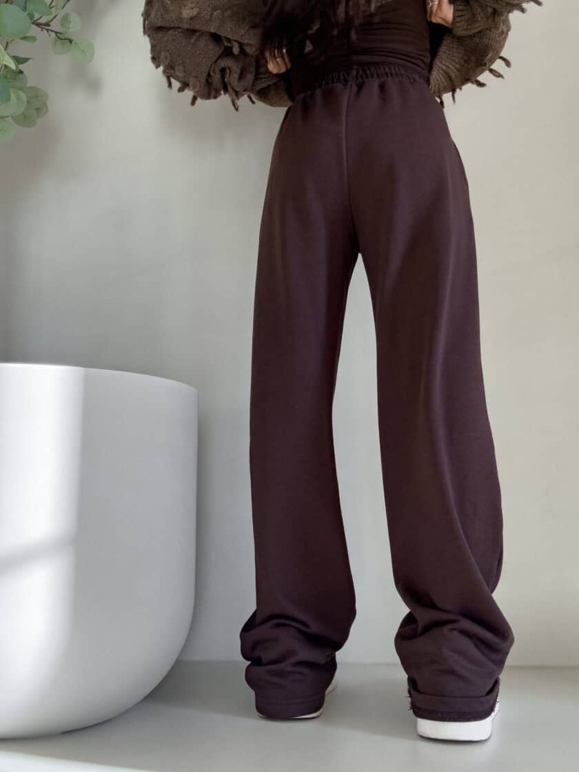 Spodnie SEVEN – czekoladowe - obrazek 3