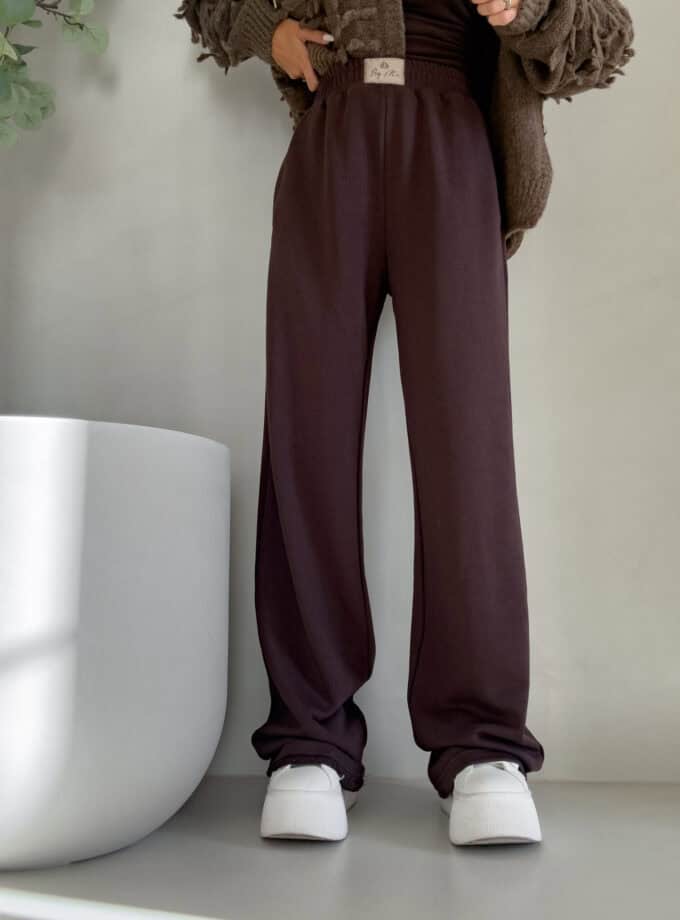 Spodnie SEVEN – czekoladowe