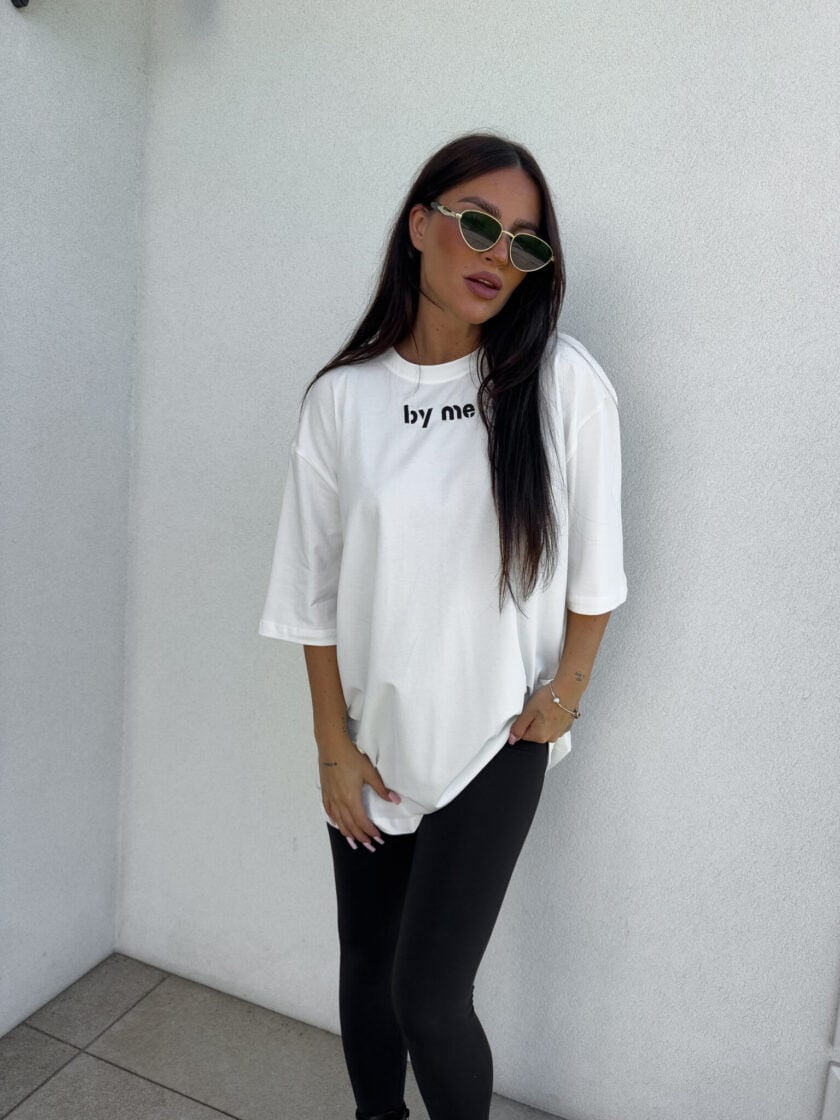 T-shirt LONG - ecru - obrazek 7