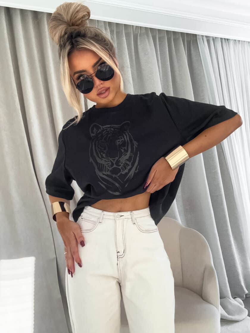 T-shirt TYGRYS - czarny - obrazek 4