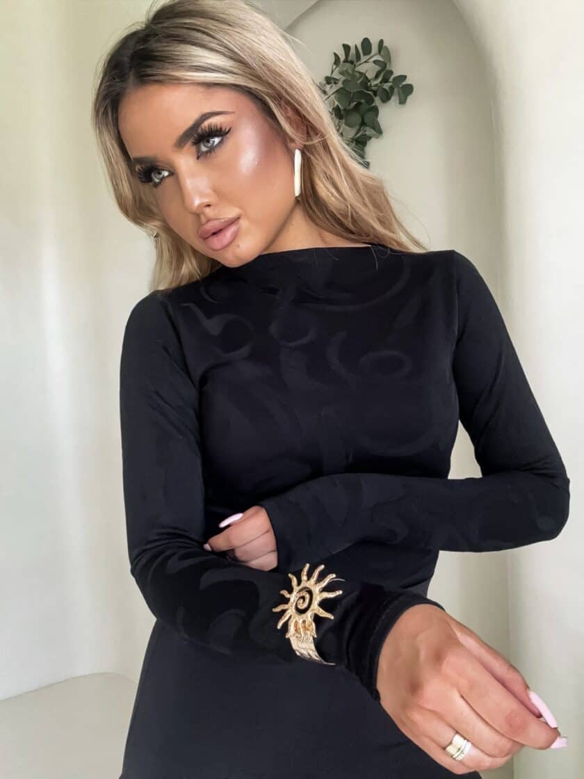 Bluzka SABRINA pianka - czarna - obrazek 18