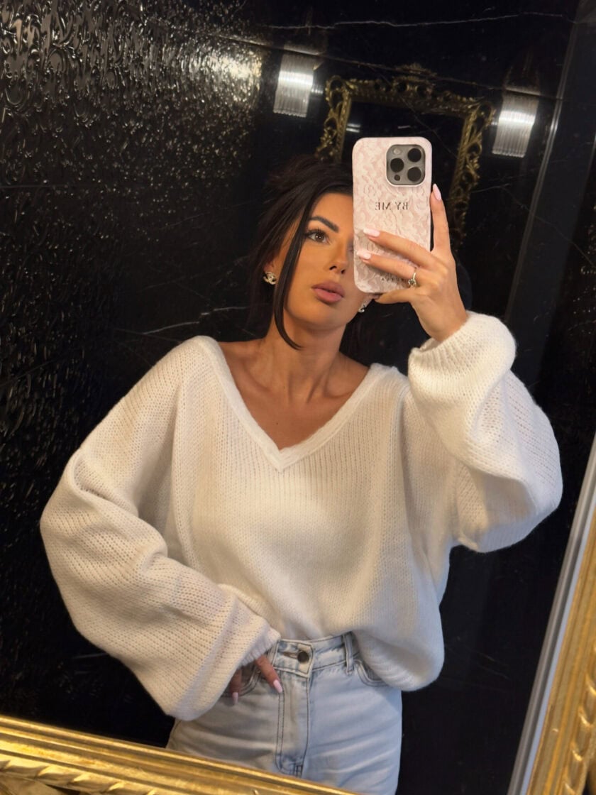 Sweter PHARELL – ecru - obrazek 2