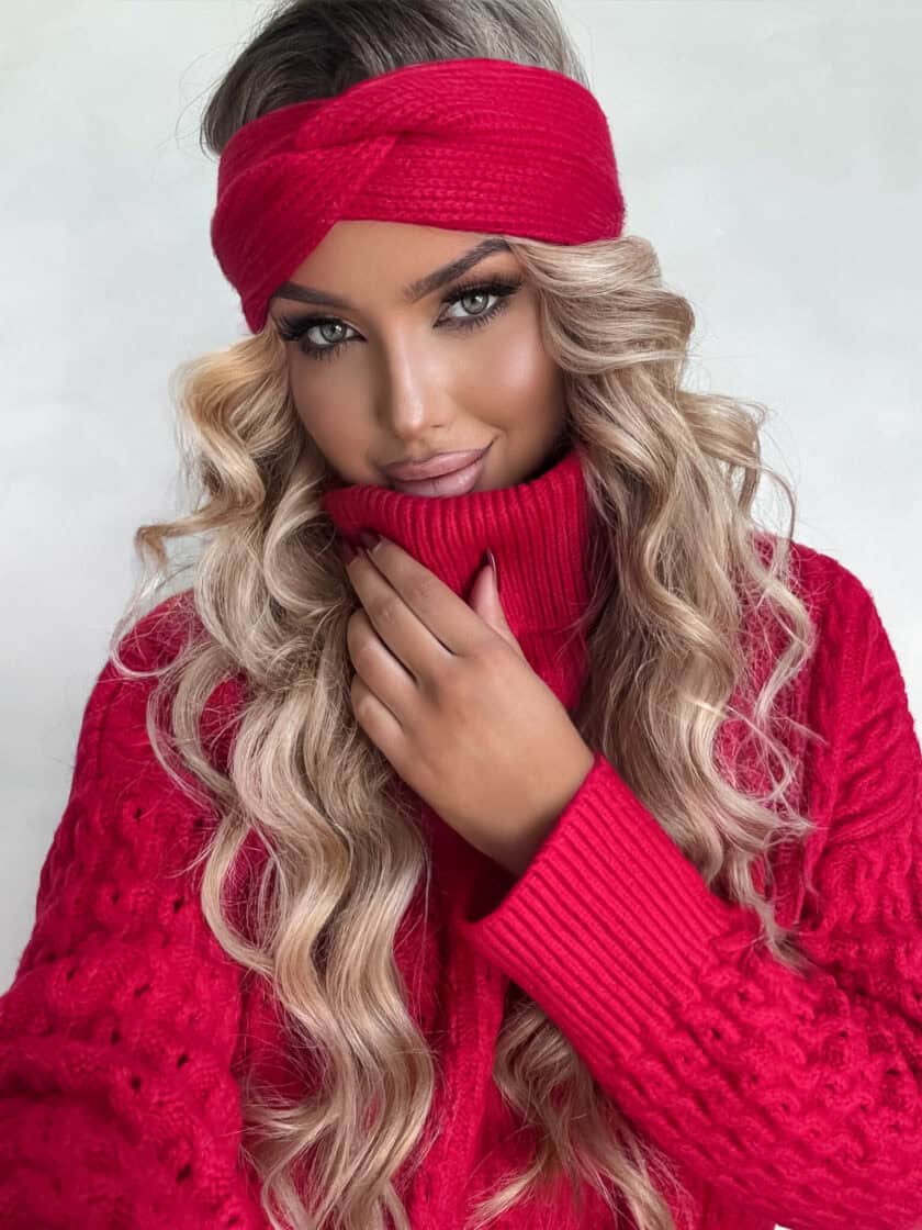 Opaska CATI - czerwona - obrazek 3