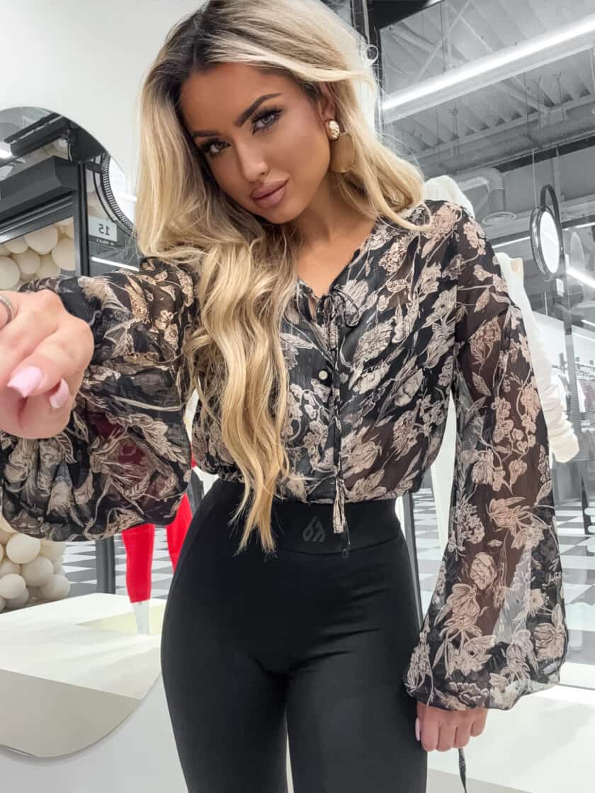 Bluzka LISBONA - flowers - obrazek 5