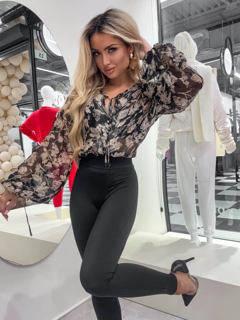 Bluzka LISBONA - flowers - obrazek 4