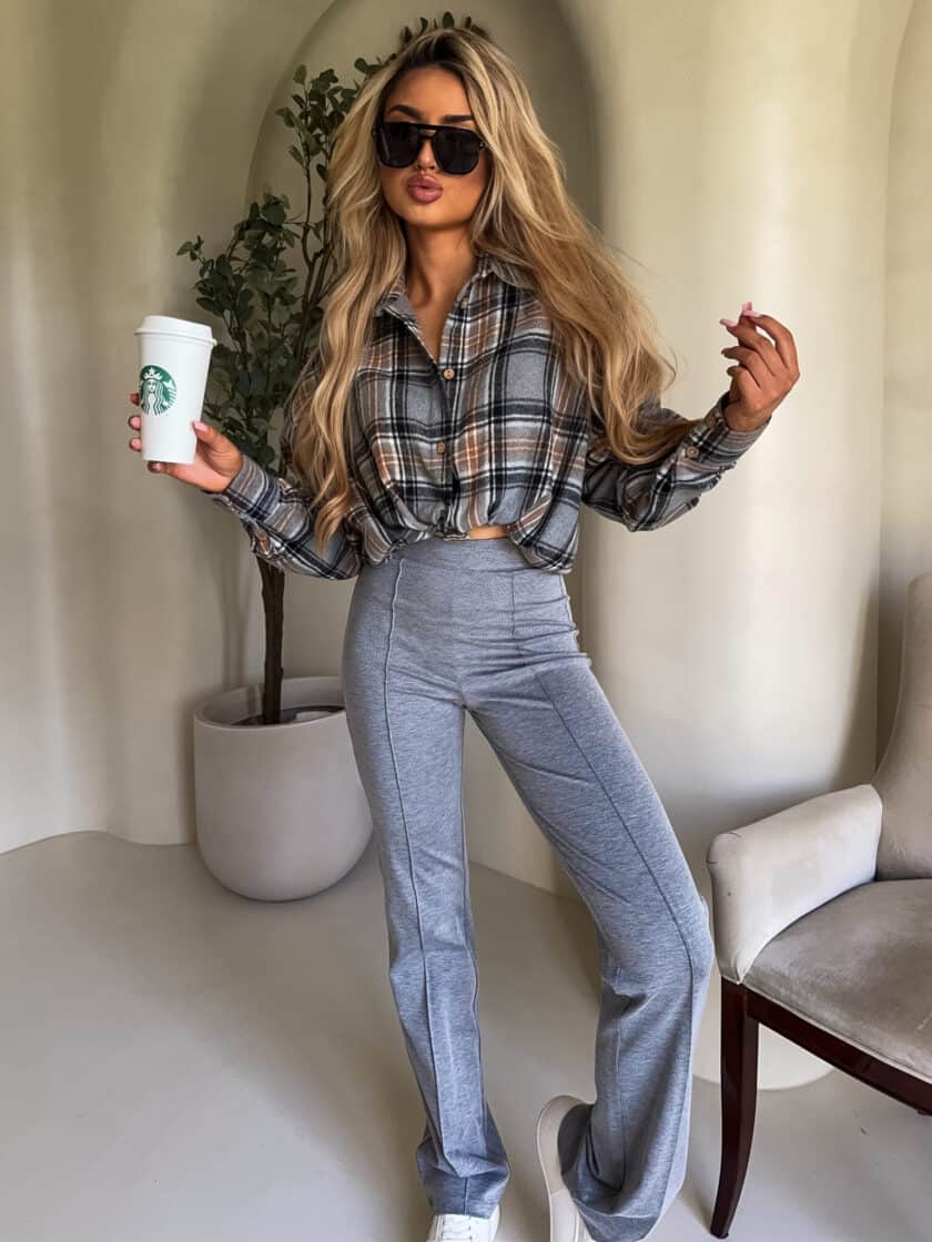 Koszula KRATA - szara - obrazek 3