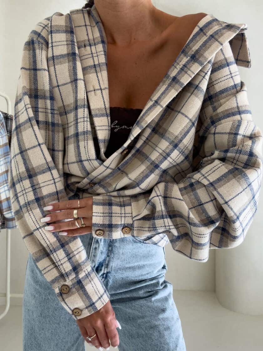 Koszula KRATA - beżowa - obrazek 11