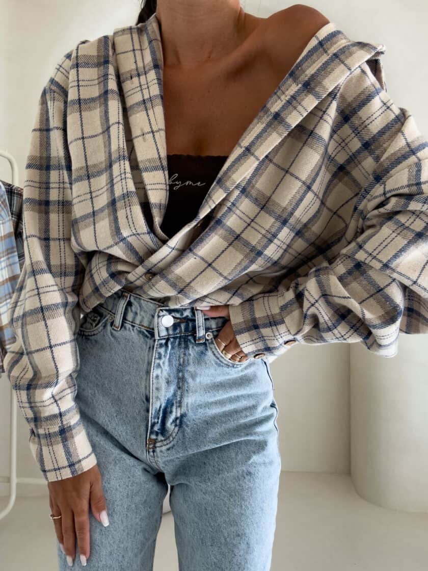 Koszula KRATA - beżowa - obrazek 12