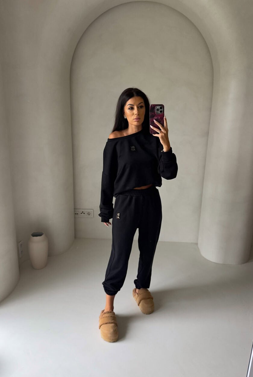 Spodnie DEJW – czarne - obrazek 2