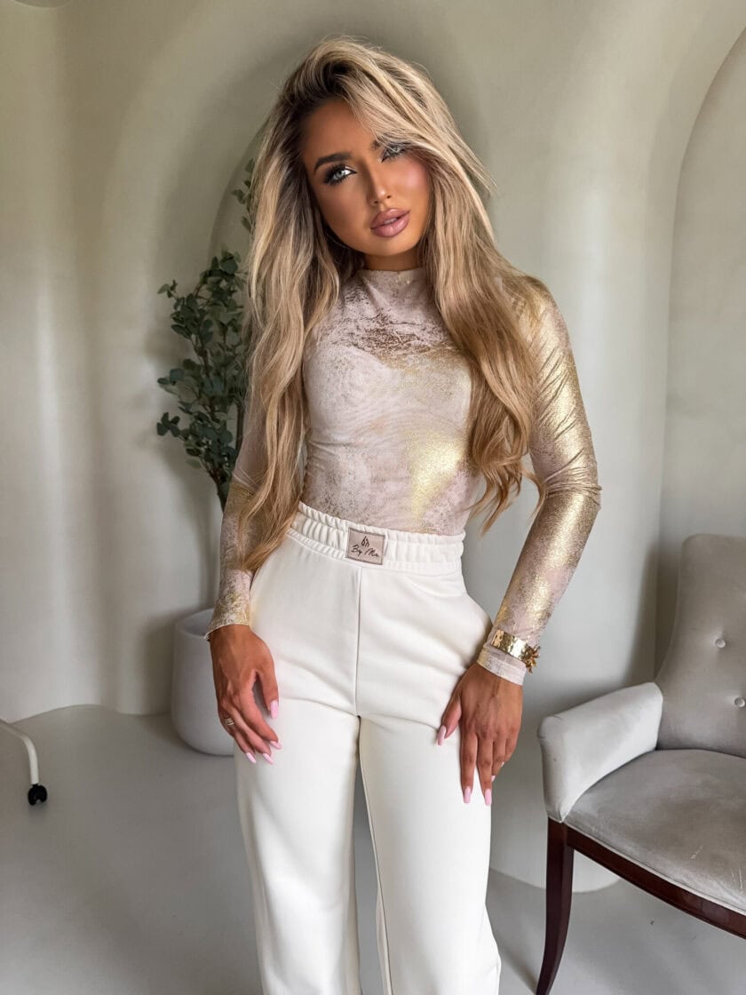 Bluzka SKIN – gold - obrazek 4