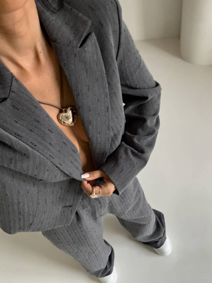 Komplet CEKINY – grafitowy