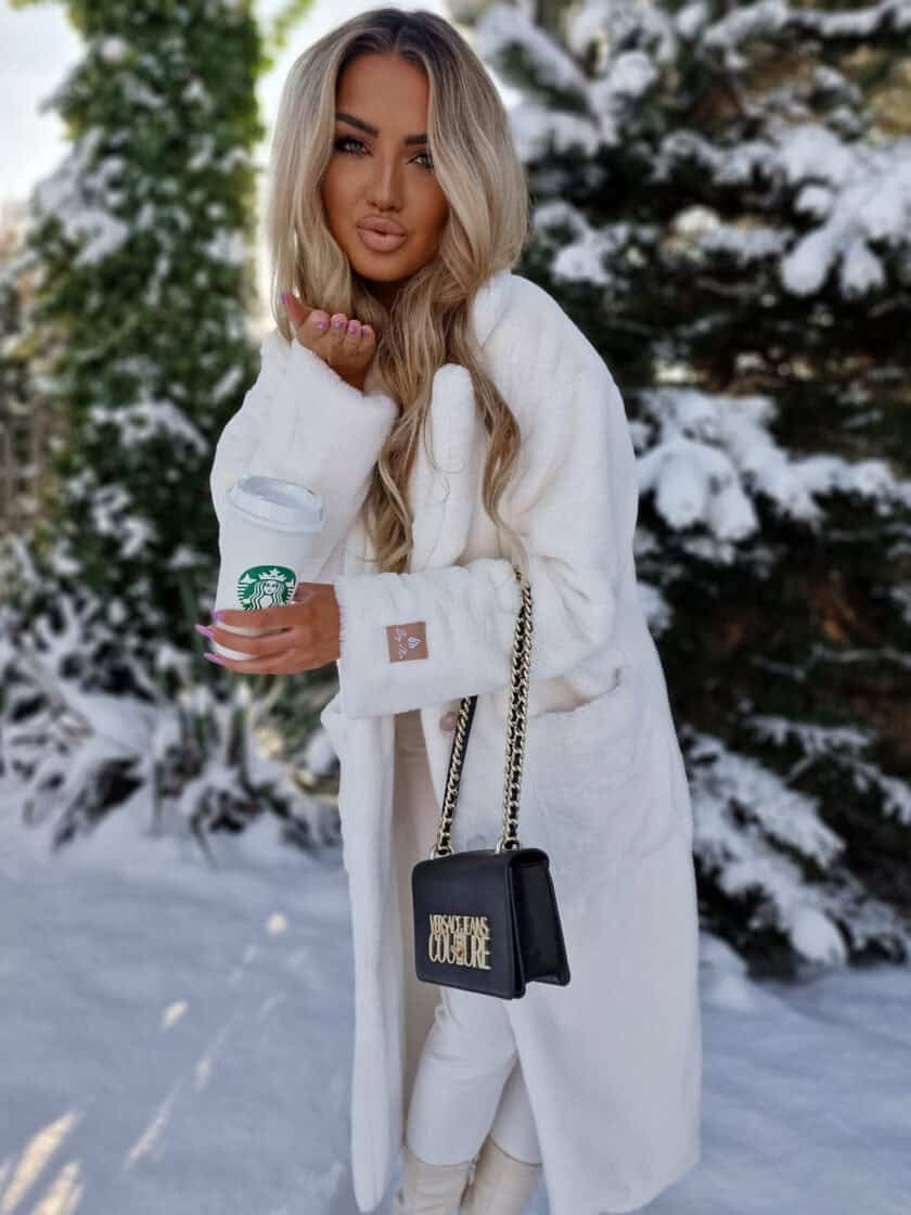 Płaszcz NOELLE – ecru DOSTĘPNY OD 03.11.2025r. - obrazek 2